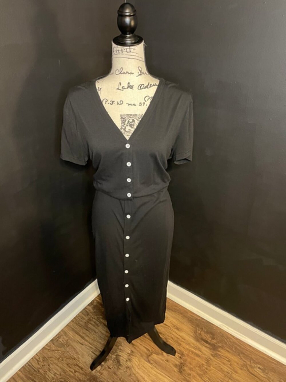 XL Mock Button Up Dress
